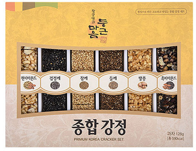 왕궁병과 둥근마음 종합강정, 128g, 1세트