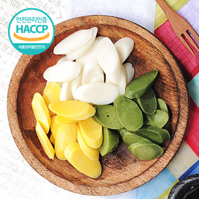 두리담 국산원재료 삼색 떡국떡, 3개, 800g