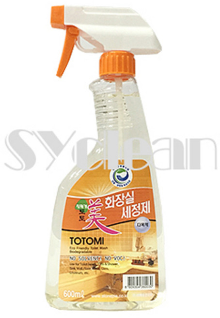 <SY컴퍼니> 토토미친환경세척제 600ml (친환경세제), 1개