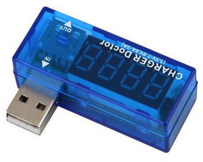 USB 테스터기 - 전압 전류 측정기 - USB 포트 전력 테스트 미터기, 1개