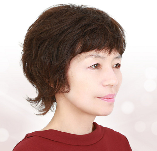 유로헤어 100%인모 항암용 전체가발 통가발 101 헬렌, #2-자연검정, 1개