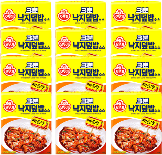 [로적마켓] 오뚜기 3분 낙지덮밥소스, 12개, 150g
