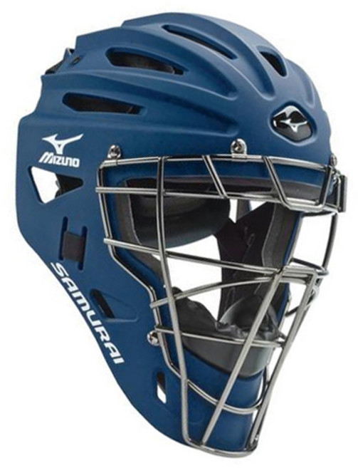 미즈노 사무라이 일체형 포수마스크 380192 [유소년용] 남색