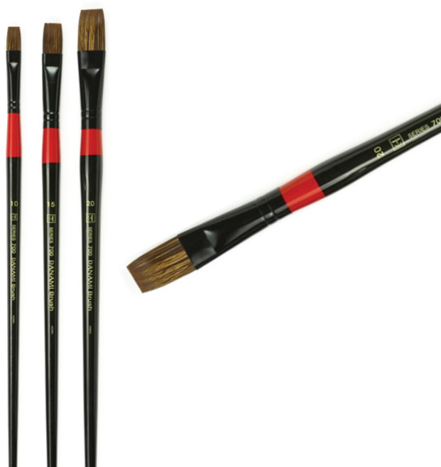 [단아미] 수채화 평붓 700R 1호~20호 1개입, $U2P_수채화 평붓/700R 4호