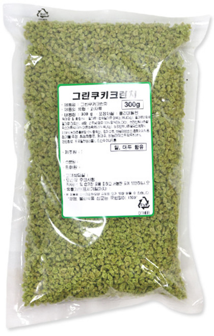 기타 그린쿠키크런치 300g 초콜릿 케익 음료 토핑 데코 제과 제빵 베이킹, 1개