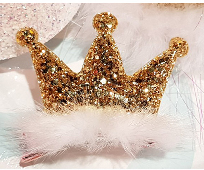 골드왕관 머리핀, 골드, 1개