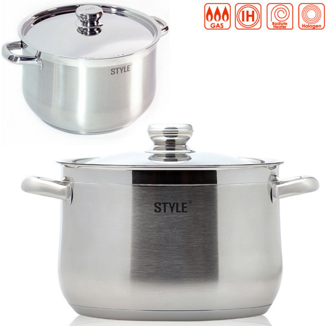 러브송 스타일 통3중바닥 스텐 곰솥 냄비 (인덕션겸용) 스텐18-10, 28cm