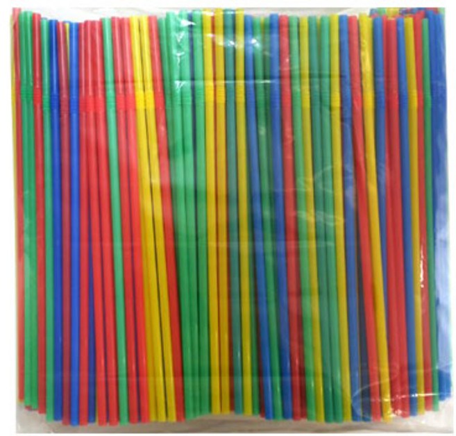 피셔프라이스 리코 일회용 지름 5mm 빨대(자바라형 원색), 500개, 1개