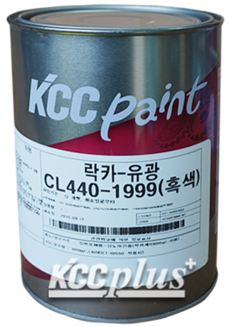 KCC 락카페인트 CL440 1L 목재 및 철재 겸용 상도 속건페인트 유광 무광, 백색(유광), 1개