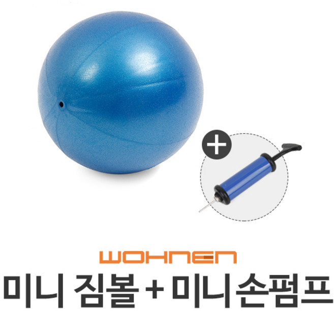 WOHNEN 다이어트짐볼, 미니짐볼(블루)20cm(손펌프O)