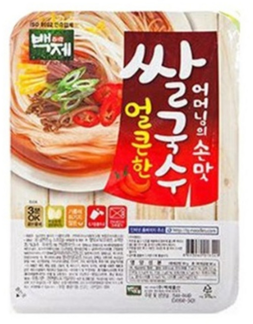 백제 용기 쌀국수 얼큰한맛, 90g, 30개