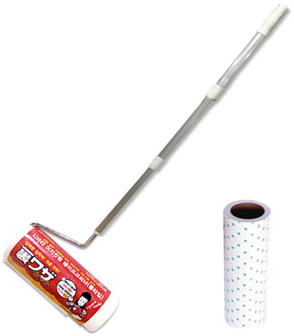 시바타 롱타입 테이프크리너 롱핸들+이지컷팅 리필1개, 1개, 롱타입 본체+리필1개