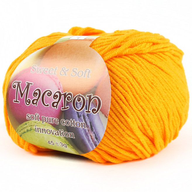 마마니트 마카롱 뜨개실, 58 진노랑, 1개
