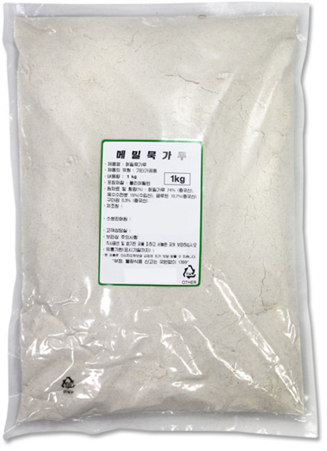 메밀묵가루 1kg 메밀묵 전분 분말 전 반죽, 1개