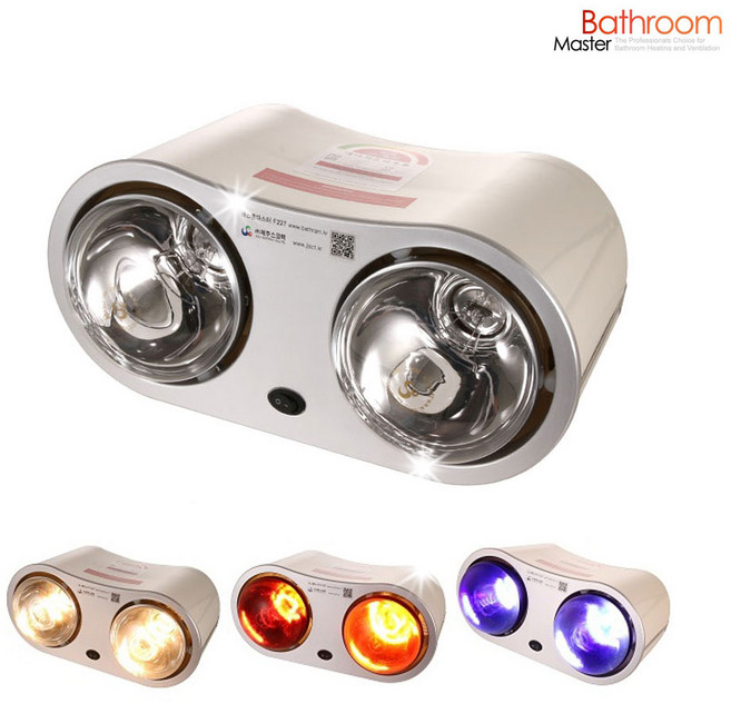 바스룸마스터 1초순간 적외선난방 욕실히터 F227A욕실난방기 욕실조명 화장실히터 벽걸이난로, 백색램프