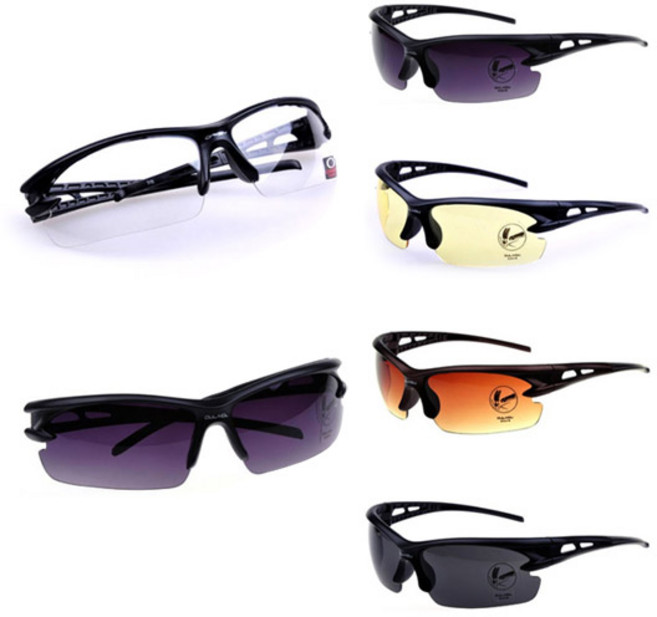 MKC 스포츠 고글형 선글라스, 옐로우, 1개