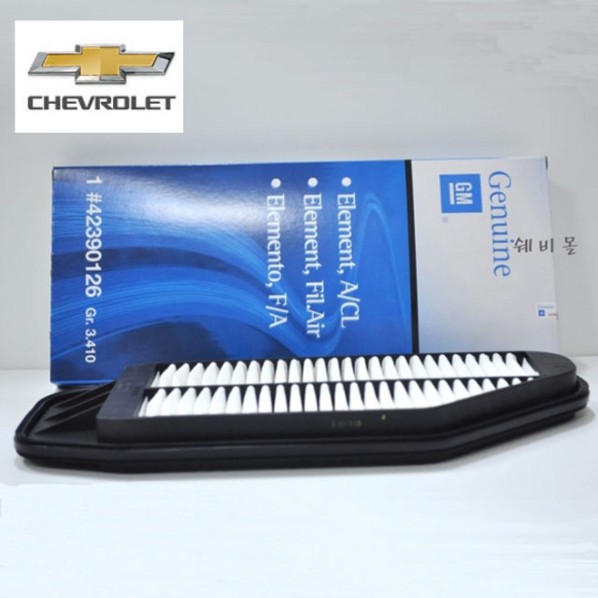 쉐보레 순정품 스파크 엔진 에어필터 에어크리너 42390126, 1개, 스파크 에어필터/ 42390126