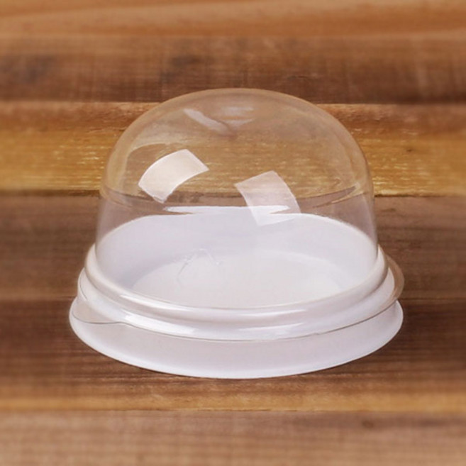 달곰베이킹 1구원형용기, 돔형-화이트-50개, 1개