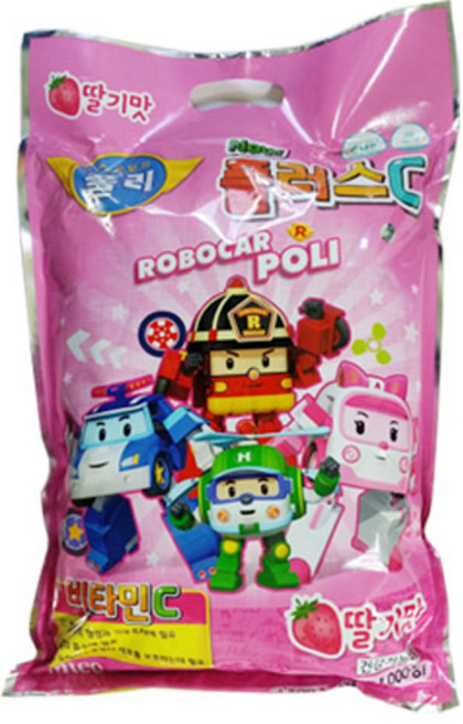 로보카폴리 New 플러스 비타민 C 딸기맛 캔디, 1000정, 1개