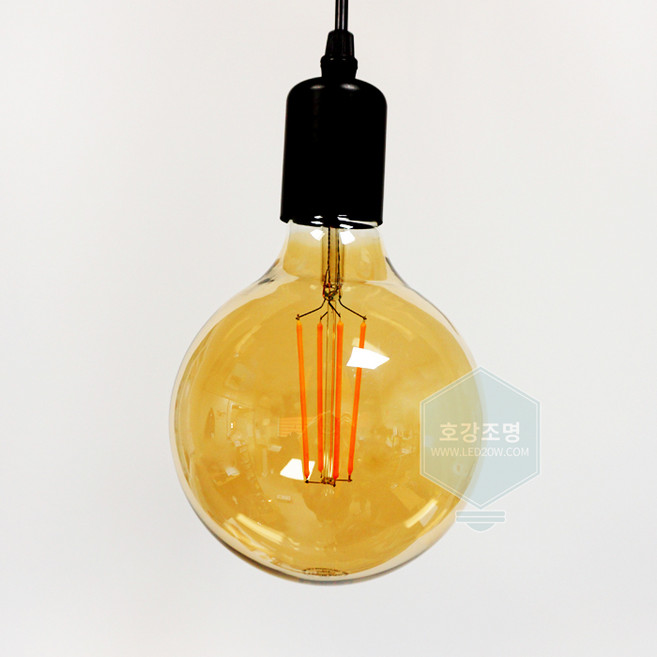 포커스 LED 에디슨전구 COB G125 5W E26, 전구색, 1개