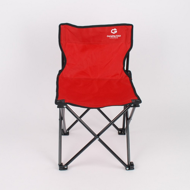Camping GAO 캠핑의자 낚시의자 접의식의자 캠핑체어, 2.등받이가 있는 접이식의자-레드, 1개