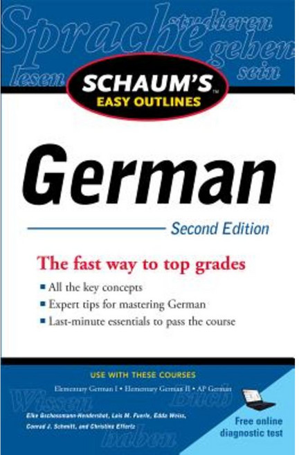 Schaum's Easy Outlines: German Paperback, McGraw-Hill Education