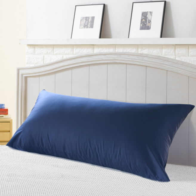 네모라인 국내생산 스마일 등받이 침대 헤드 등 쿠션 커버 (솜 별도), 네이비, 1개