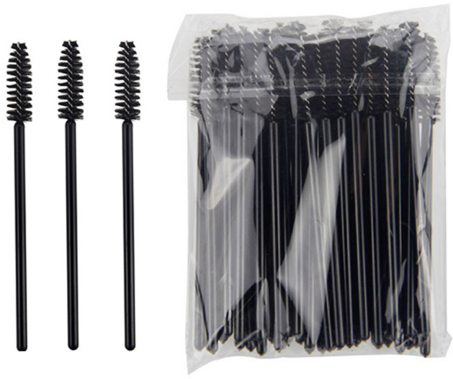 스플리트 일회용 마스카라솔 100P, 100개, 블랙