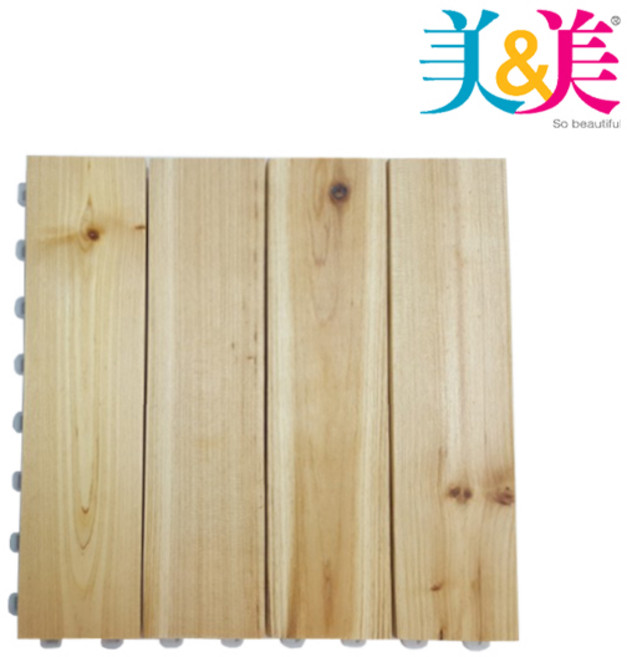 미앤미 낱장 편백나무 조립식마루, 원목 본체, 1개