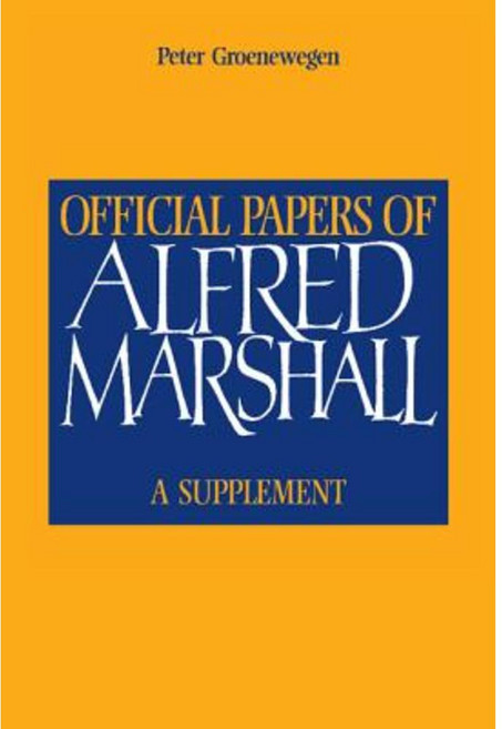 Official Papers of Alfred Marshall, Cambridge University Press