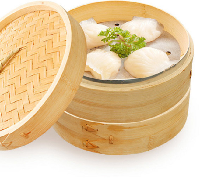 데코하우스 웰빙 대나무 찜기 만두찜기 찜통, 대나무찜기_20cm, 1개