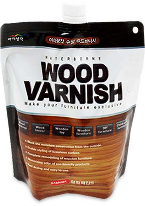 삼화 아이생각 수성 우드바니시 0.9L 이지팩, 1개