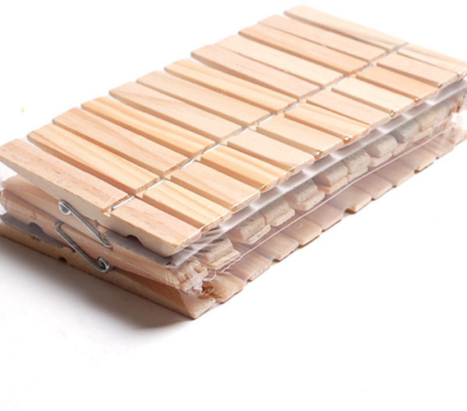 꾸미기만들기 나무집게 일반(대) 7.3cm 24개입