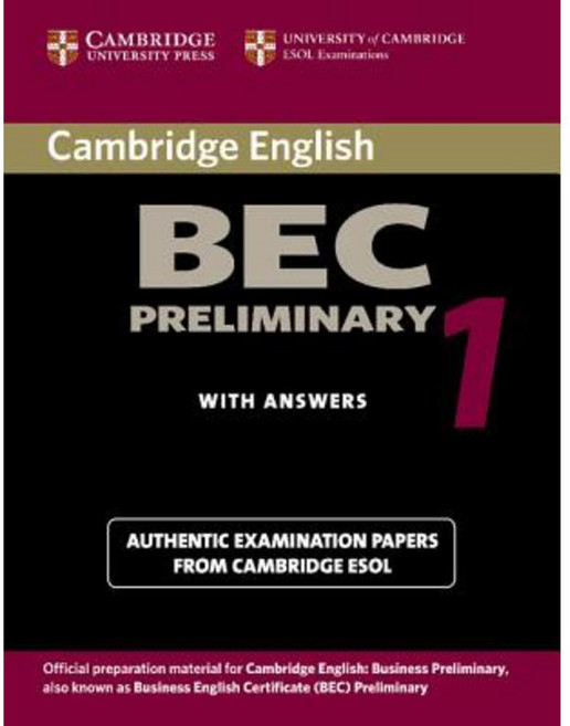 Cambridge BEC Preliminary: Practice Tests from the University of Cambridge Local Examinations Syndicate Paperback, Cambridge University Press