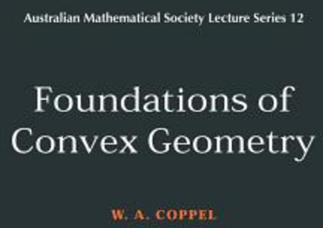 Foundations of Convex Geometry Paperback, Cambridge University Press