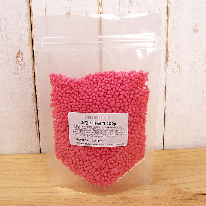 달곰베이킹 퍼핑스타 딸기, 200g, 1개