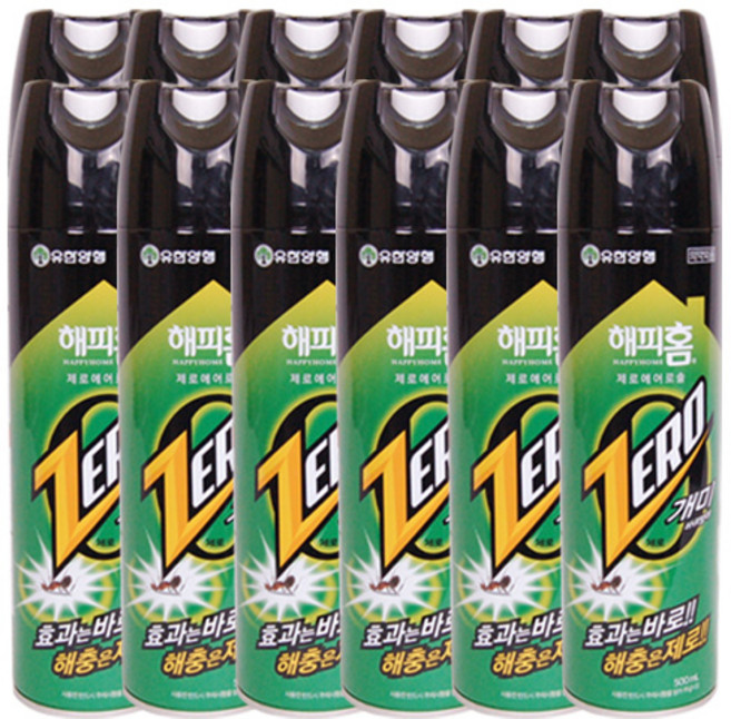 해피홈 제로 에어로솔 개미용 500ml, 12개