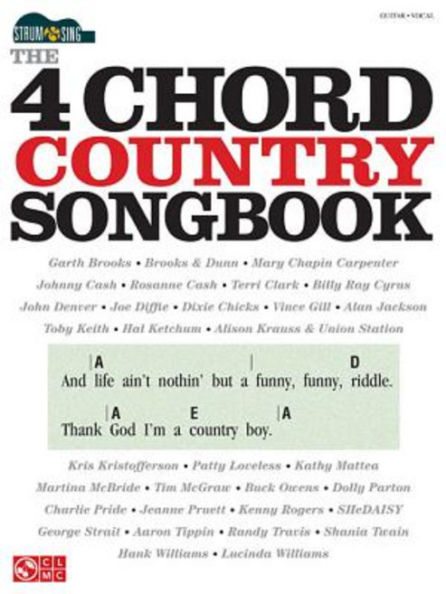 The 4-Chord Country Songbook Paperback, Cherry Lane Music Company