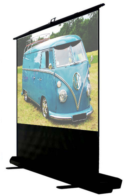 E 이동형 포터블매트 위로 올리는 이동식 빔프로젝터 빔프로젝트 빔스크린 휴대용 롤스크린 자립형 유압식 유압 스탠드형 스크린, 04) 이동형 매트원단 유압스크린 100인치