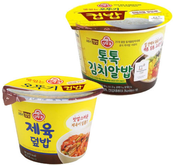 오뚜기 컵밥 6개(제육덮밥3개+톡톡김치알밥3개), 6개, 310g