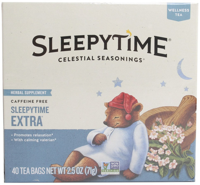 셀레셜시즈닝스 허벌 서플먼트 슬리피타임 엑스트라 무카페인, 1.75g, 40개입, 1개