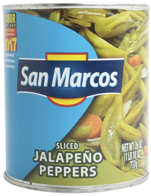 San Marcos 슬라이스드 할라피뇨 페퍼, 737g, 1개