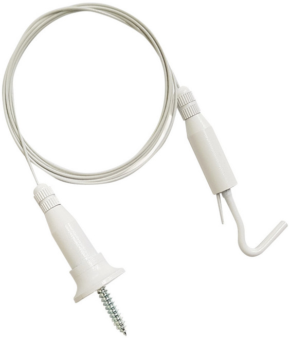 KOZI 나팔 천정걸이 고정형 액자걸이 와이어걸이, A1_나팔천정걸이_화이트, 1개