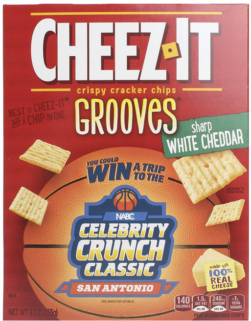 치즈잇 그루브 크래커 칩 샤프 화이트 체다, 255g, 1개