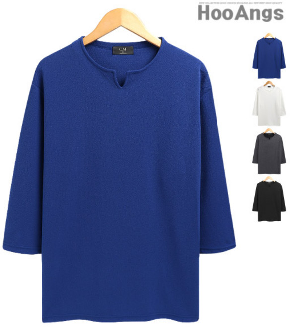 오버핏 엠보브이트임 7부티셔츠 CSLRT7048