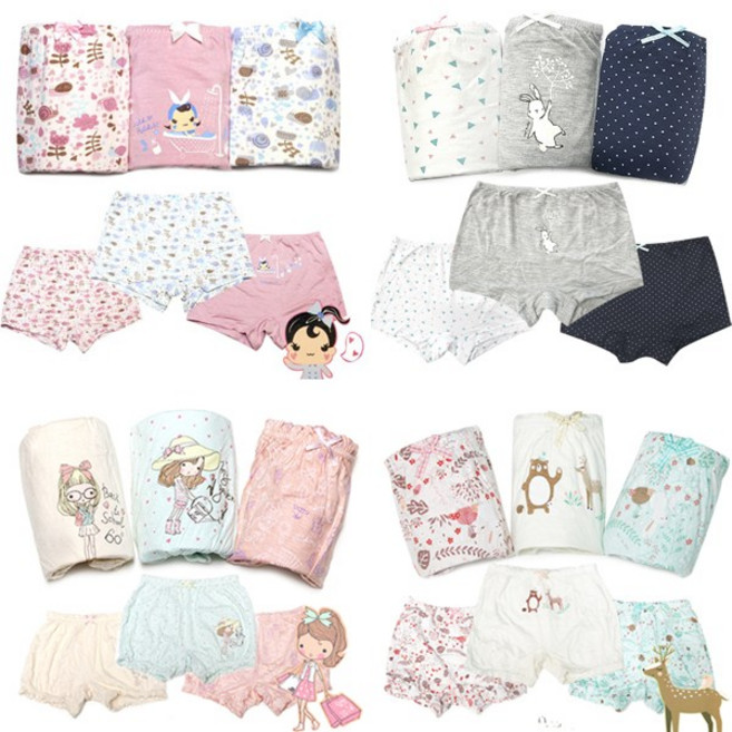 제이코튼 유아팬티 여아동팬티모음전 4종 3매세트 선물용