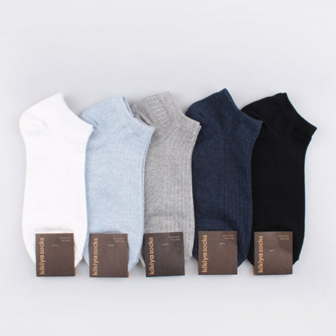 양말예찬 남성용 컬러 골지 스니커즈 양말