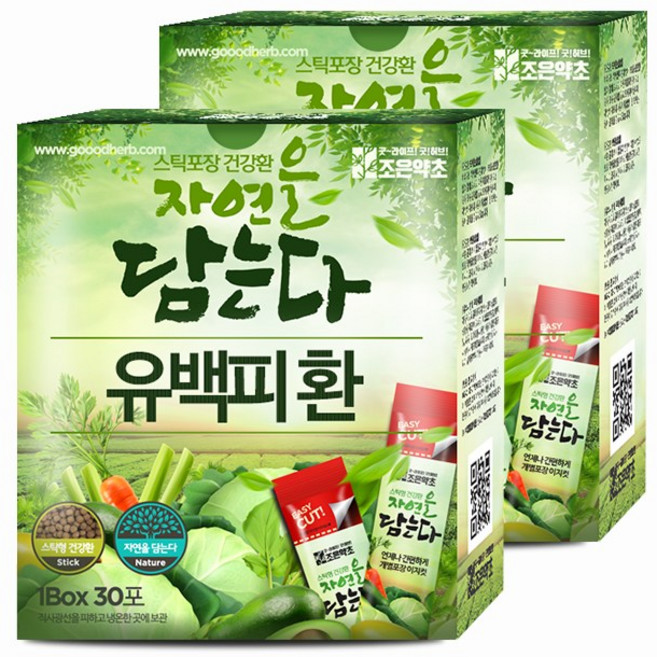 국산 느릅나무 껍질 유근피환 스틱형 3g x 30포 x 2, 60포