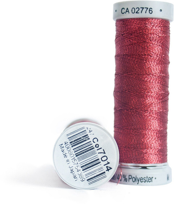 독일 구터만 메탈릭실 200m 퀼트실 아플리케실 자수실 ( 30 색상 ), 7014. 레드미들, 1개