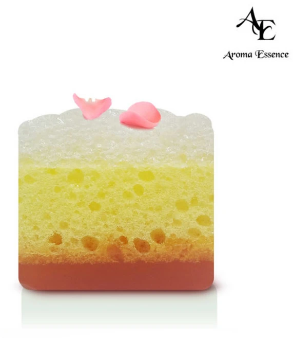 아로마에센스 바디케익 스폰지솝 로즈앤아르간 스크럽, 1개 - 쿠팡